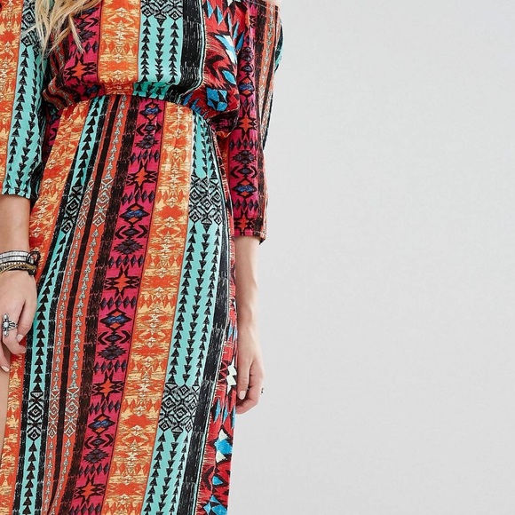 Tribal Print Maxi Dress - Picture 3 of 4